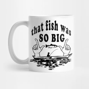 Funny and Clever Fish and Fisherman Design Mug